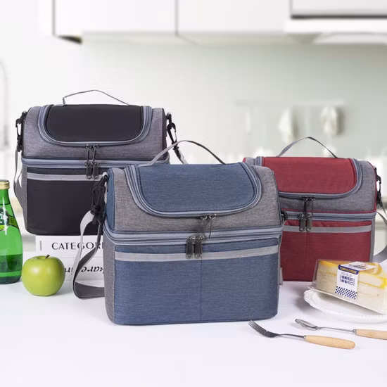 Bolsa enfriadora de almuerzo con aislamiento térmico a prueba de fugas para picnic